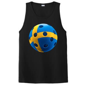 Swedish Flag Pickleball PosiCharge Competitor Tank