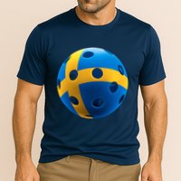 Swedish Flag Pickleball Cooling Performance Crew T-Shirt