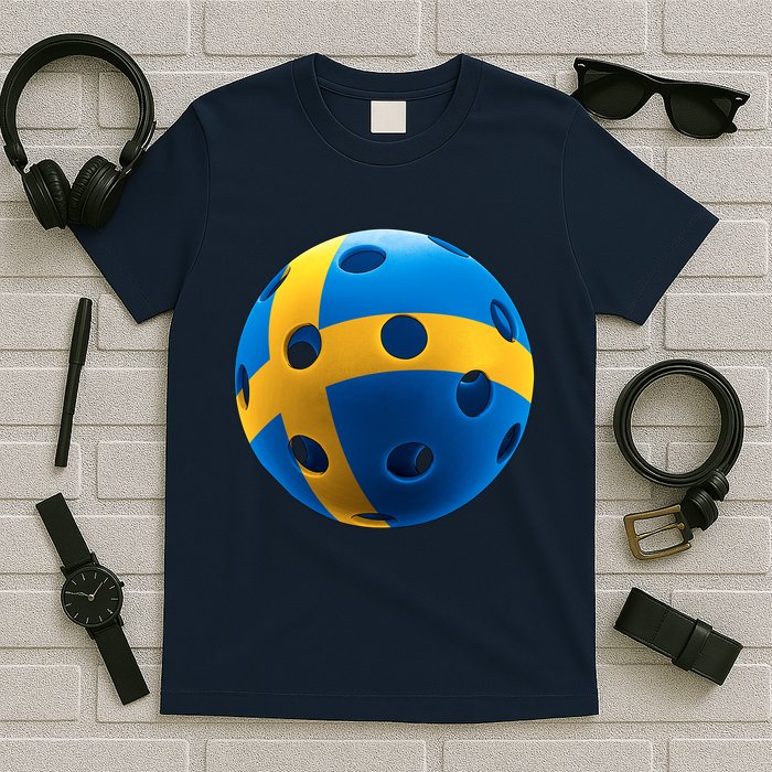 Swedish Flag Pickleball T-Shirt