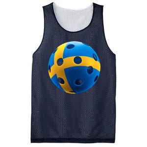 Swedish Flag Pickleball Mesh Reversible Basketball Jersey Tank