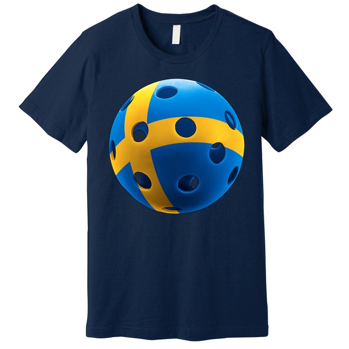 Swedish Flag Pickleball Premium T-Shirt