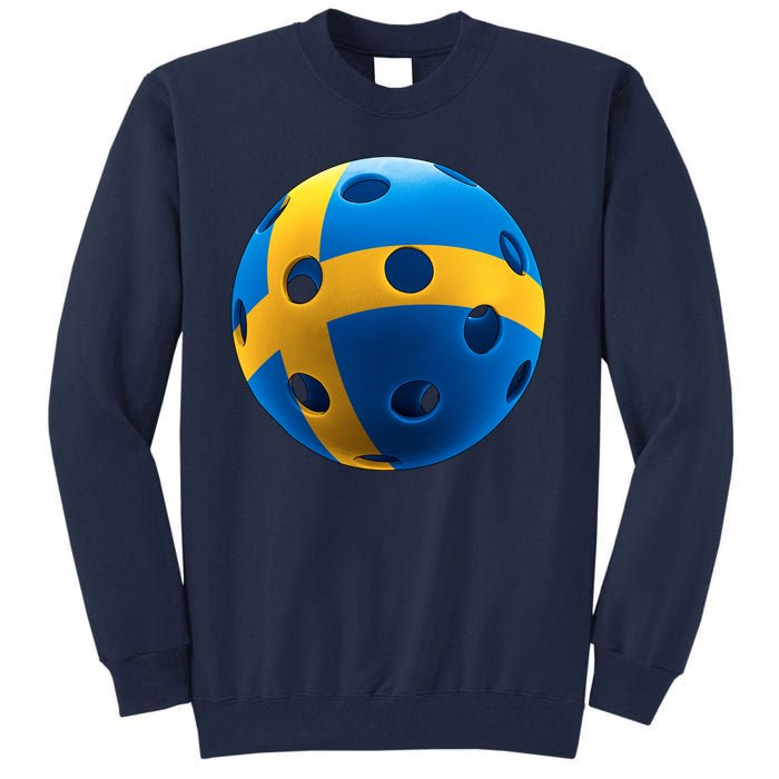 Swedish Flag Pickleball Tall Sweatshirt