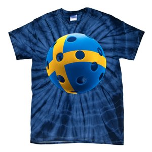 Swedish Flag Pickleball Tie-Dye T-Shirt