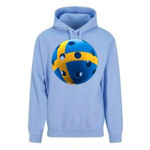 Swedish Flag Pickleball Unisex Surf Hoodie