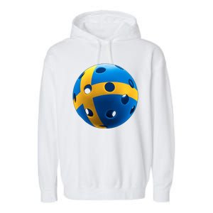 Swedish Flag Pickleball Garment-Dyed Fleece Hoodie