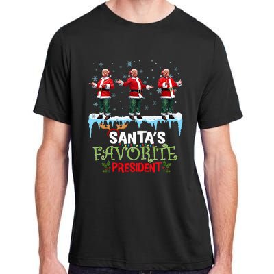 SantaS Favorite President Santa Trump Dance Funny Christmas Adult ChromaSoft Performance T-Shirt