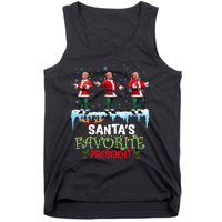 SantaS Favorite President Santa Trump Dance Funny Christmas Tank Top