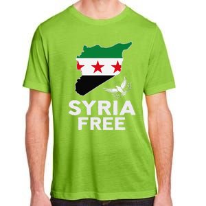 Syria Free Patriotic Syrian Map Liberation Peace Unity Home Adult ChromaSoft Performance T-Shirt