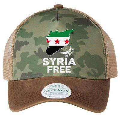 Syria Free Patriotic Syrian Map Liberation Peace Unity Home Legacy Tie Dye Trucker Hat