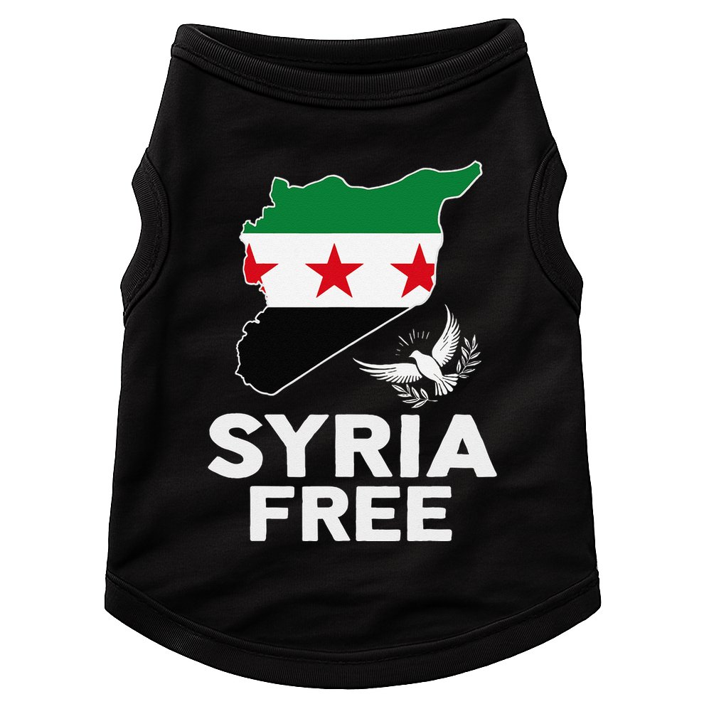 Syria Free Patriotic Syrian Map Liberation Peace Unity Home Doggie Tank