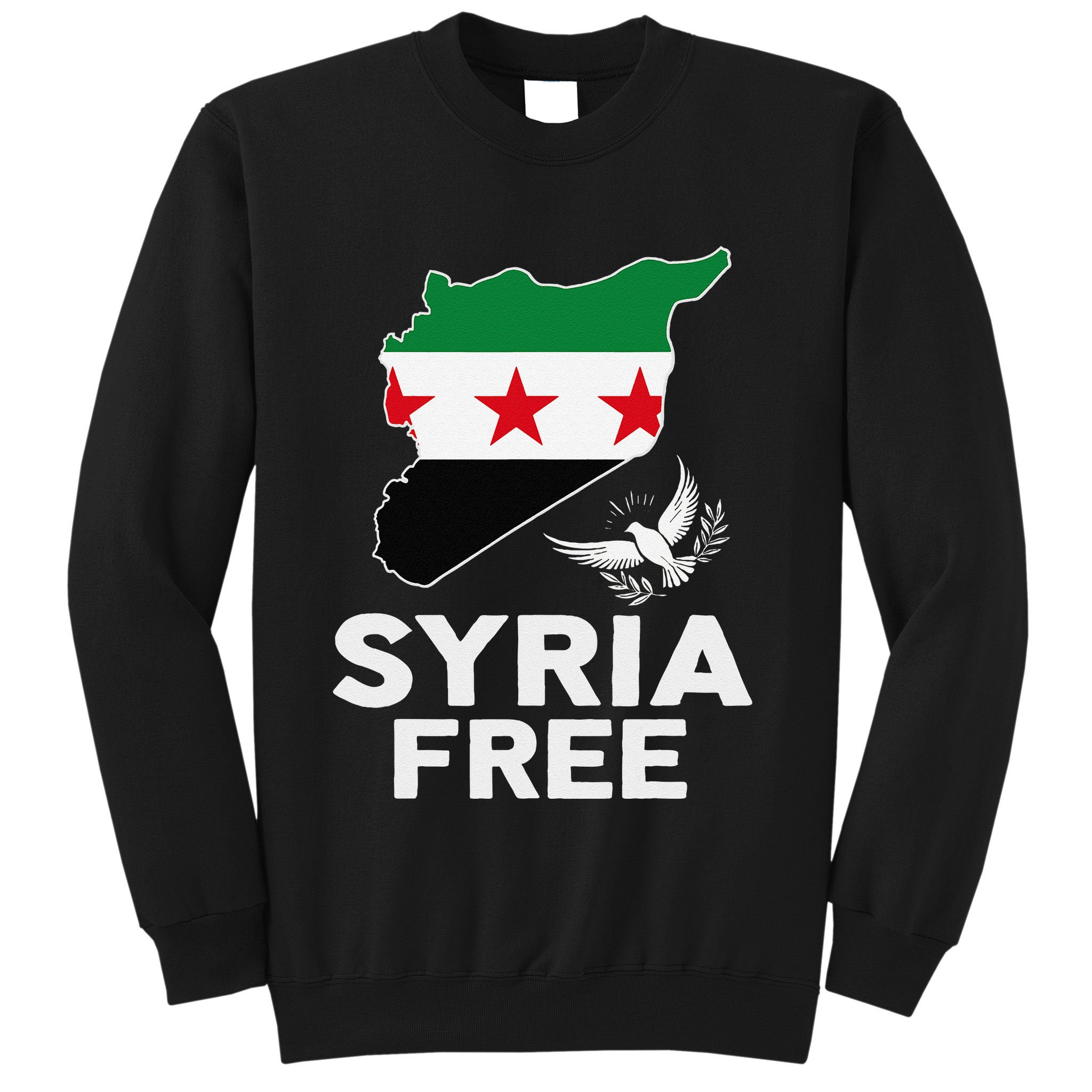 Syria Free Patriotic Syrian Map Liberation Peace Unity Home Sweatshirt