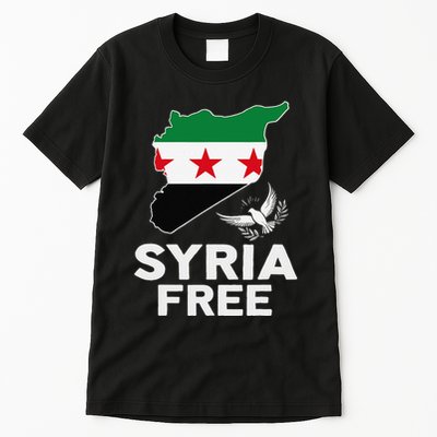 Syria Free Patriotic Syrian Map Liberation Peace Unity Home Tall T-Shirt