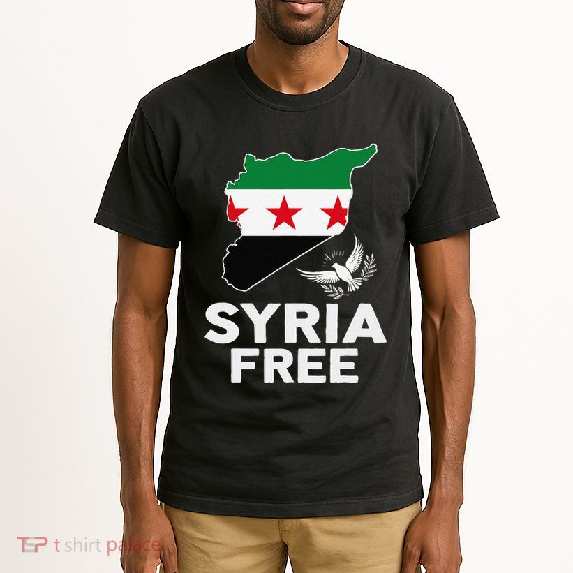 Syria Free Patriotic Syrian Map Liberation Peace Unity Home Tall T-Shirt