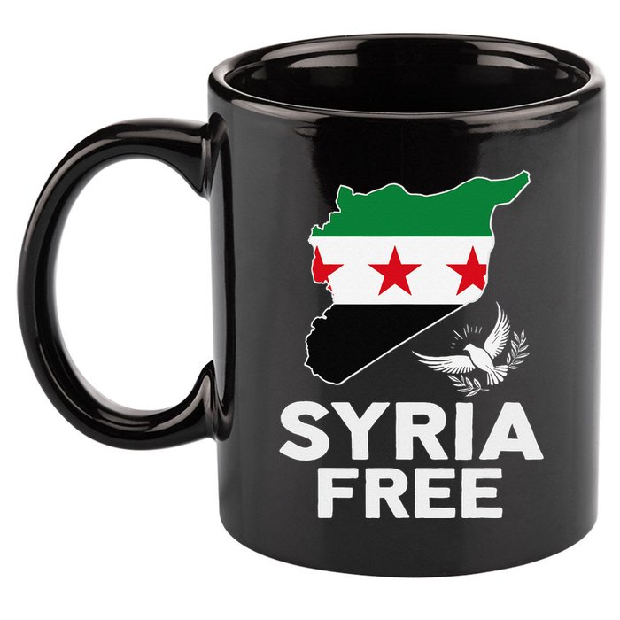 Syria Free Patriotic Syrian Map Liberation Peace Unity Home 11oz C Handle Ceramic Mug