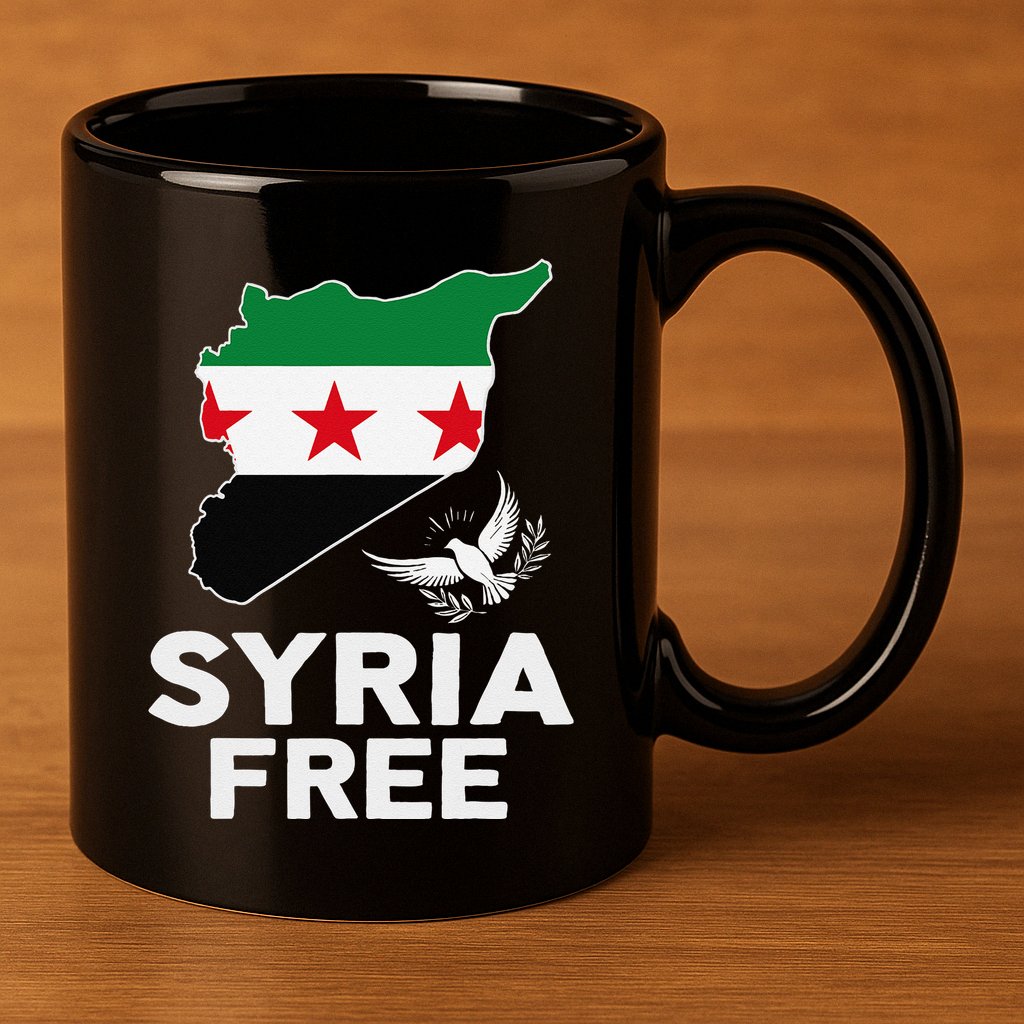 Syria Free Patriotic Syrian Map Liberation Peace Unity Home 11oz C Handle Ceramic Mug