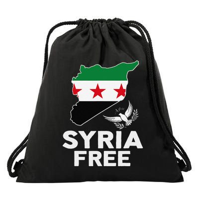 Syria Free Patriotic Syrian Map Liberation Peace Unity Home Drawstring Bag