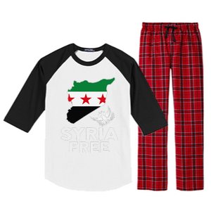 Syria Free Patriotic Syrian Map Liberation Peace Unity Home Raglan Sleeve Pajama Set