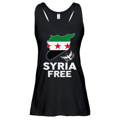 Syria Free Patriotic Syrian Map Liberation Peace Unity Home Ladies Essential Flowy Tank