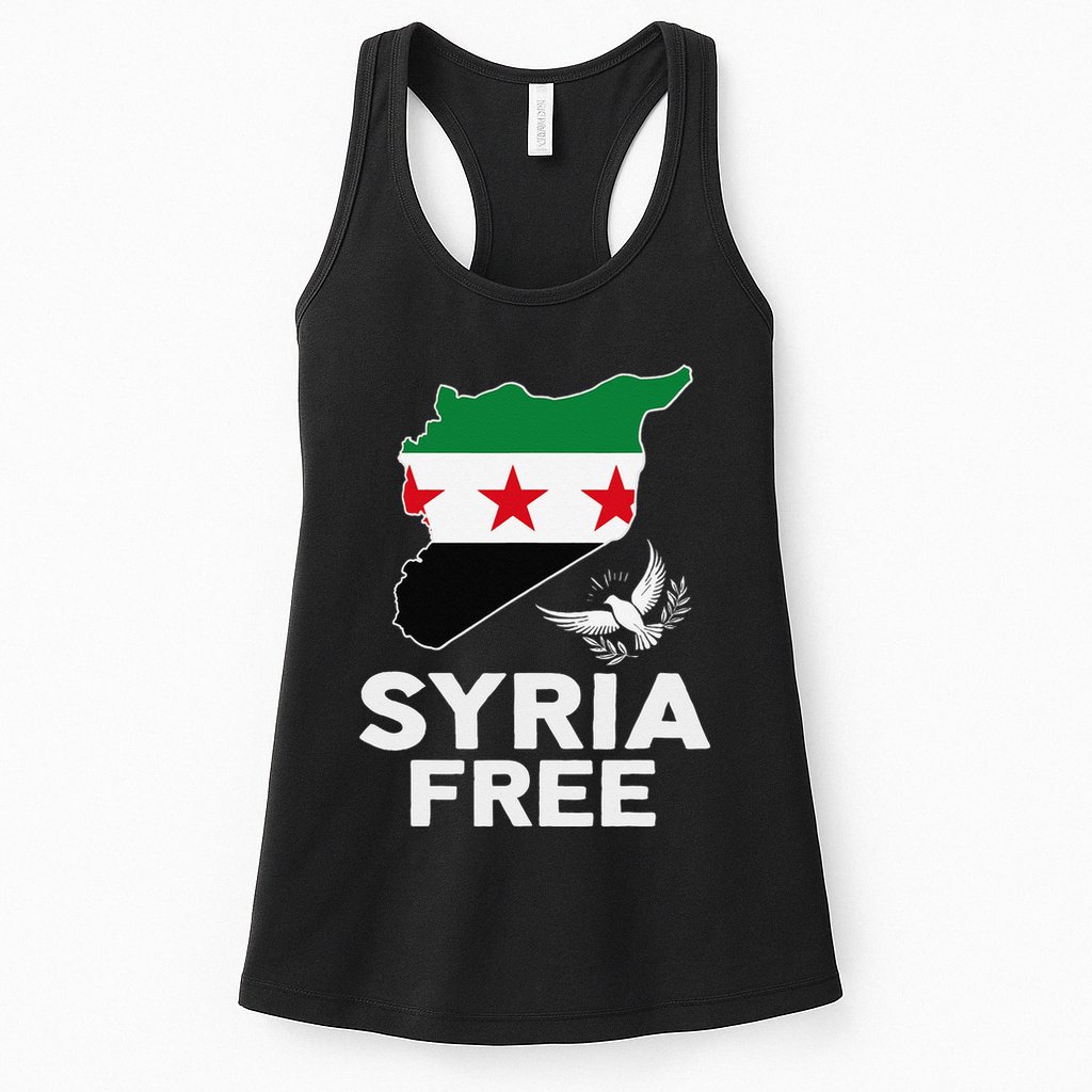 Syria Free Patriotic Syrian Map Liberation Peace Unity Home Womens Tank Top