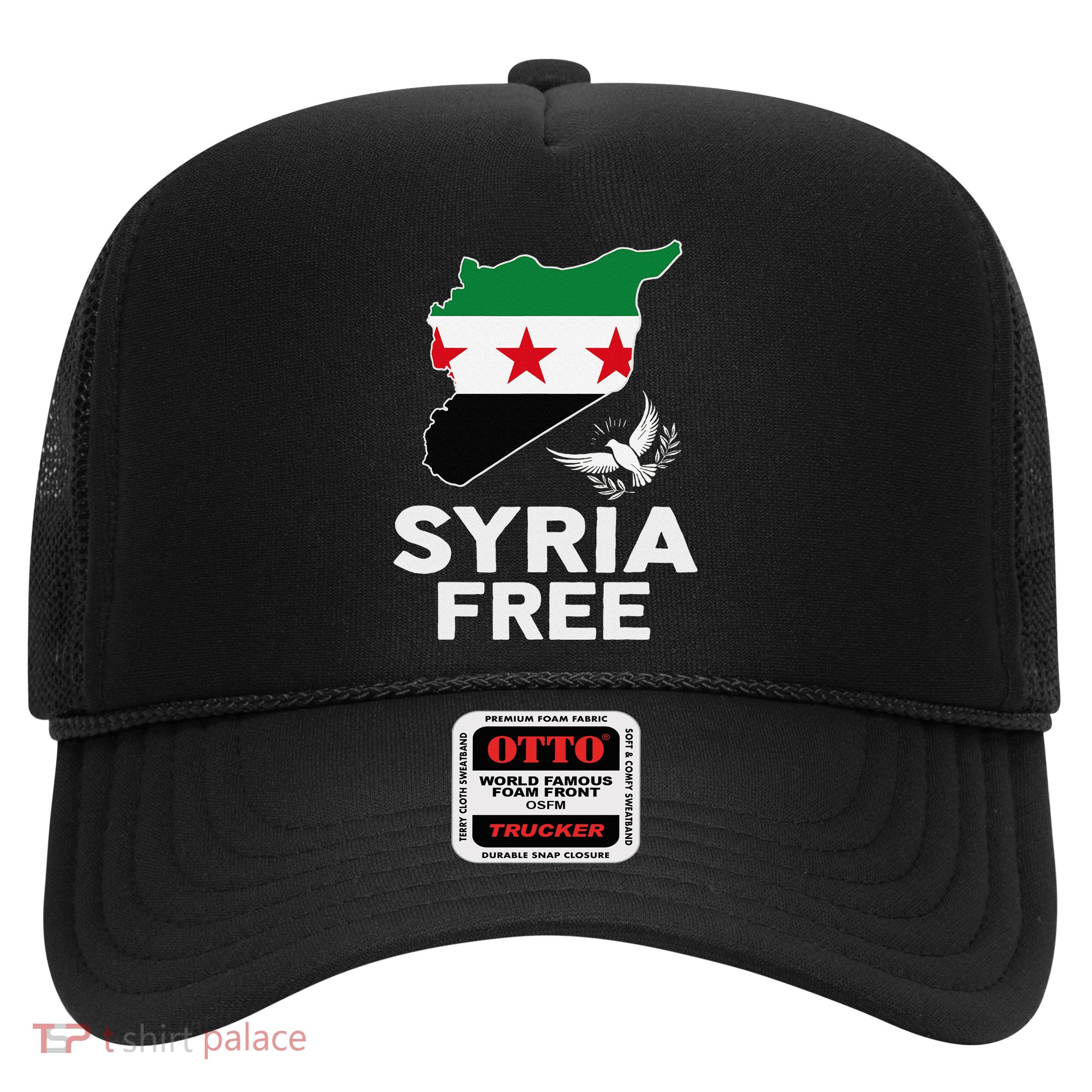 Syria Free Patriotic Syrian Map Liberation Peace Unity Home Trucker Hat