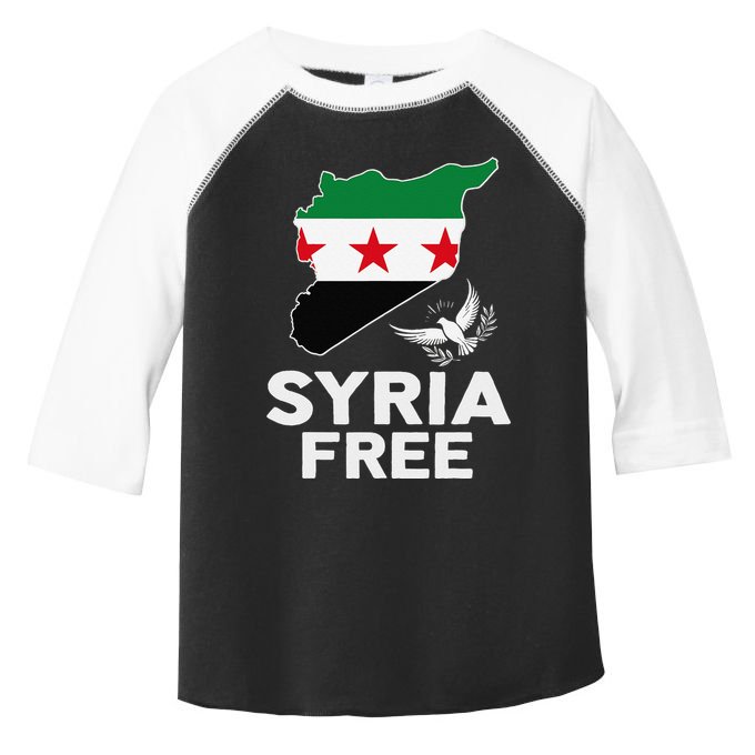 Syria Free Patriotic Syrian Map Liberation Peace Unity Home Toddler Fine Jersey T-Shirt