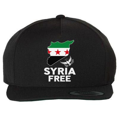 Syria Free Patriotic Syrian Map Liberation Peace Unity Home Wool Snapback Cap