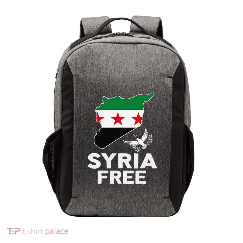 Syria Free Patriotic Syrian Map Liberation Peace Unity Home Vector Backpack