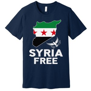 Syria Free Patriotic Syrian Map Liberation Peace Unity Home Premium T-Shirt