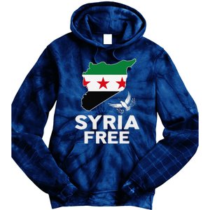 Syria Free Patriotic Syrian Map Liberation Peace Unity Home Tie Dye Hoodie