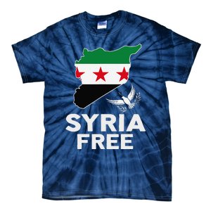 Syria Free Patriotic Syrian Map Liberation Peace Unity Home Tie-Dye T-Shirt