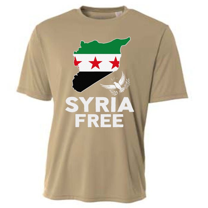 Syria Free Patriotic Syrian Map Liberation Peace Unity Home Cooling Performance Crew T-Shirt