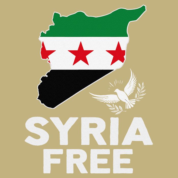 Syria Free Patriotic Syrian Map Liberation Peace Unity Home Cooling Performance Crew T-Shirt