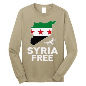 Syria Free Patriotic Syrian Map Liberation Peace Unity Home Long Sleeve Shirt