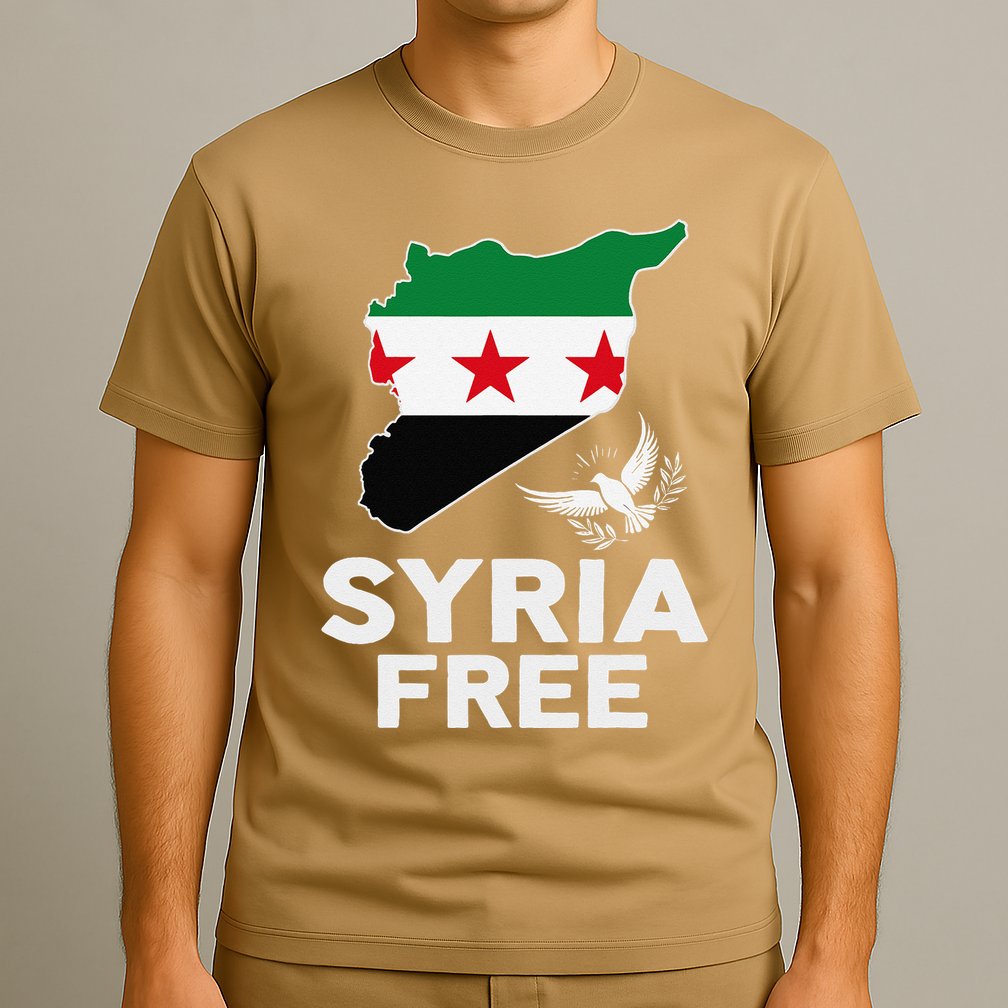 Syria Free Patriotic Syrian Map Liberation Peace Unity Home T-Shirt