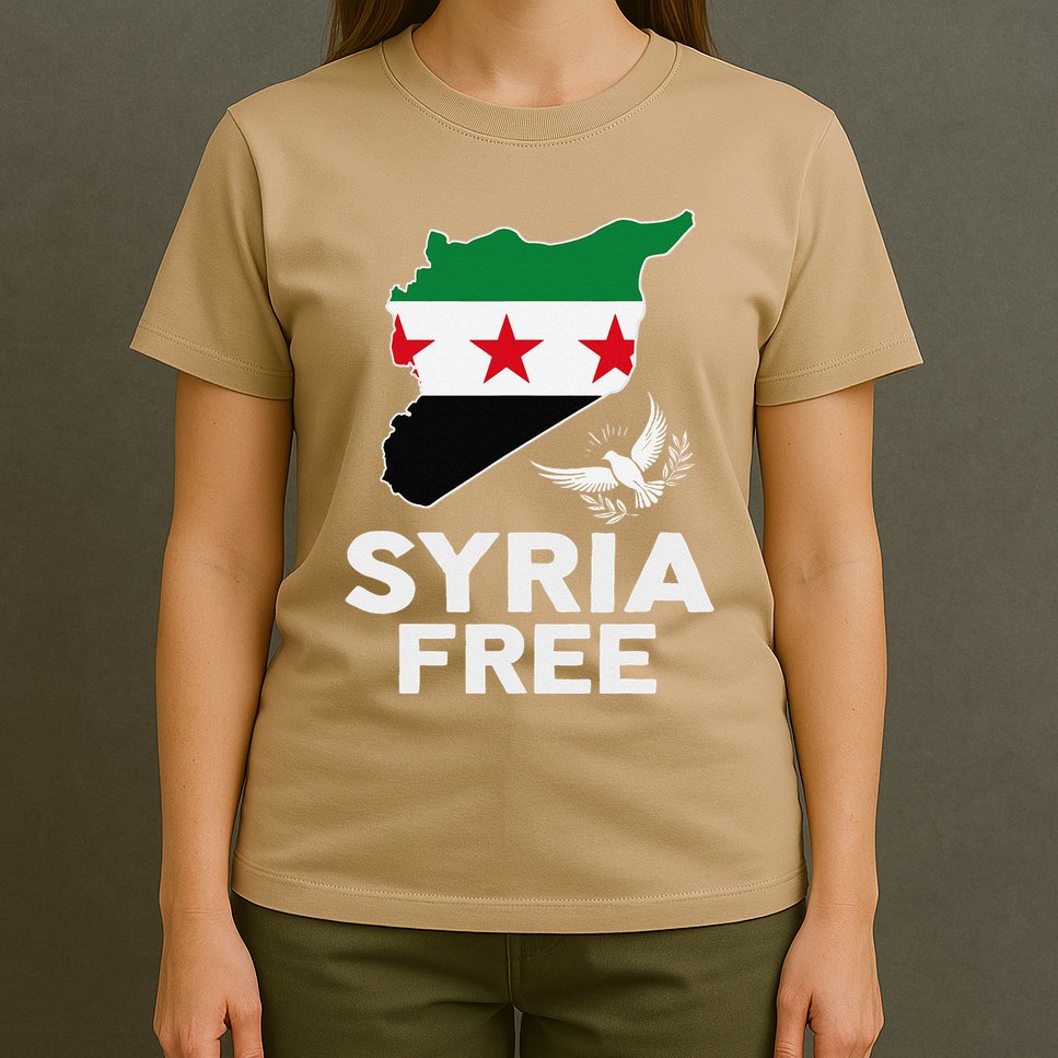 Syria Free Patriotic Syrian Map Liberation Peace Unity Home T-Shirt