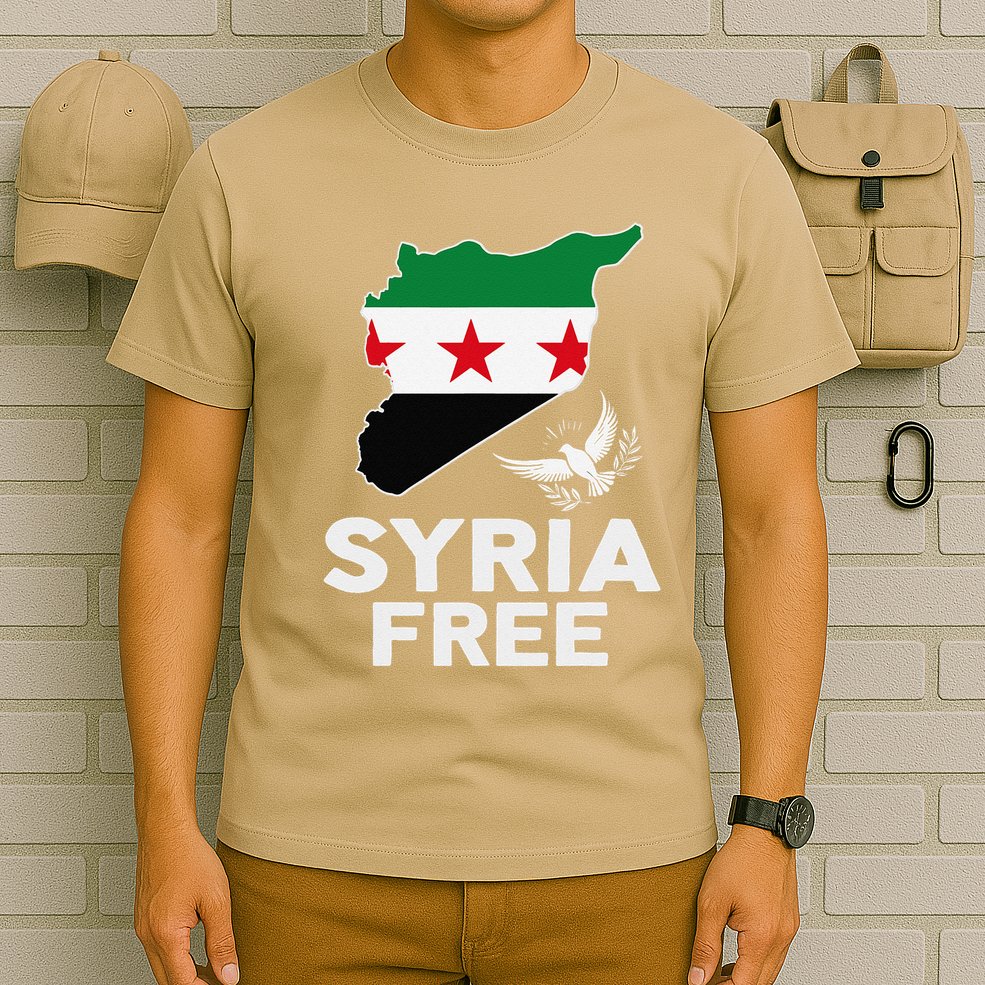 Syria Free Patriotic Syrian Map Liberation Peace Unity Home T-Shirt