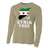 Syria Free Patriotic Syrian Map Liberation Peace Unity Home Cooling Performance Long Sleeve Crew