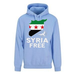 Syria Free Patriotic Syrian Map Liberation Peace Unity Home Unisex Surf Hoodie