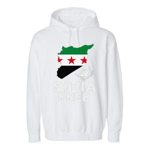 Syria Free Patriotic Syrian Map Liberation Peace Unity Home Garment-Dyed Fleece Hoodie