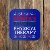 SantaS Favorite Physical Therapy Christmas Ugly Cute Gift Coaster