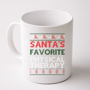 SantaS Favorite Physical Therapy Christmas Ugly Cute Gift Coffee Mug