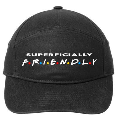 Superficially Friendly Premium 7-Panel Snapback Hat