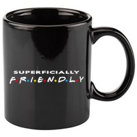 Superficially Friendly Premium 11oz C Handle Ceramic Mug