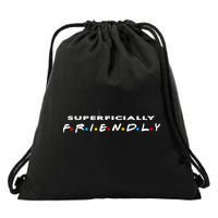 Superficially Friendly Premium Drawstring Bag