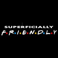 Superficially Friendly Premium Drawstring Bag