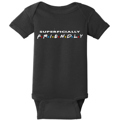 Superficially Friendly Premium Baby Bodysuit