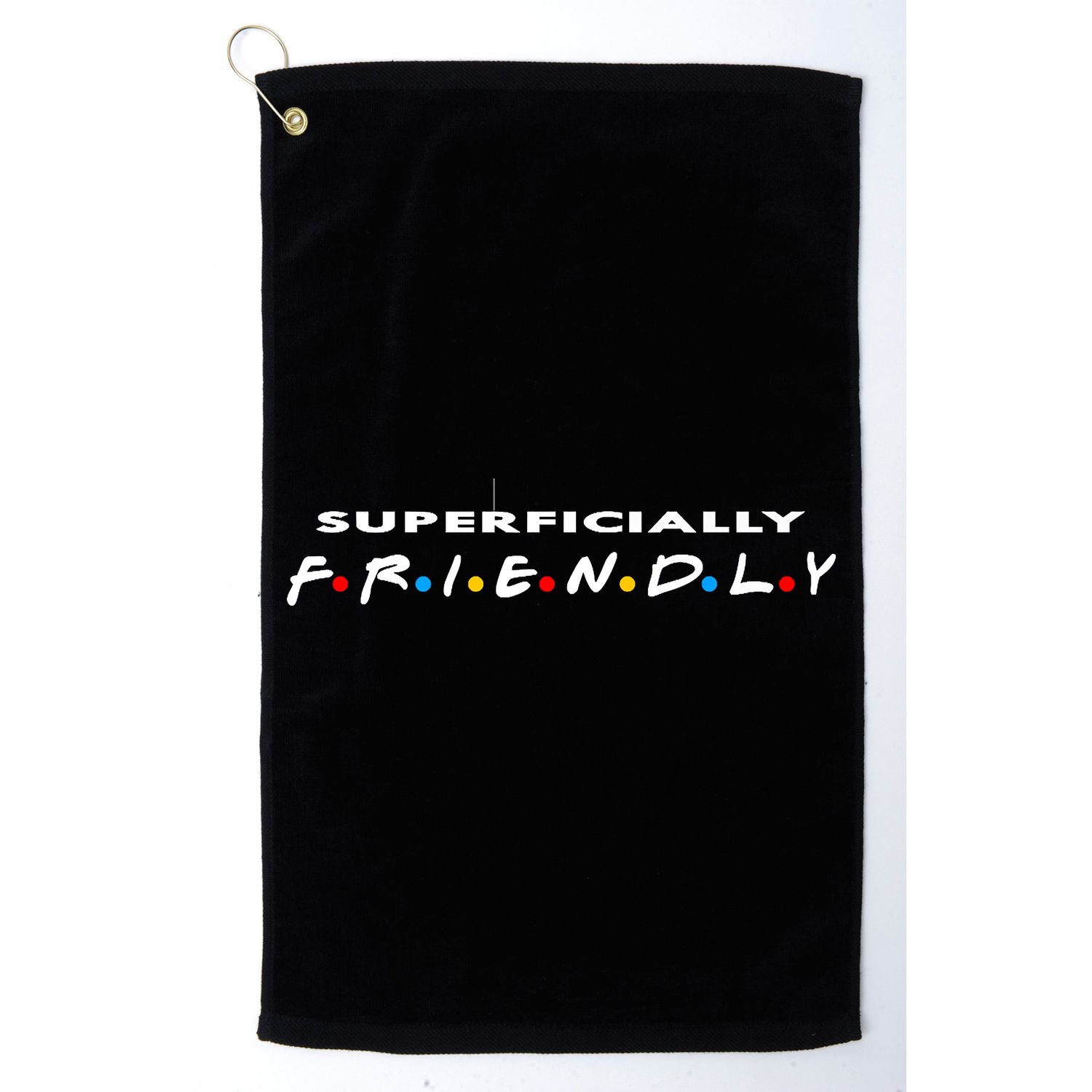 Superficially Friendly Premium Golf Towel