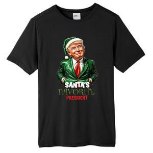 Santas Favorite President Funny Trump Happy Christmas Day Tall Fusion ChromaSoft Performance T-Shirt