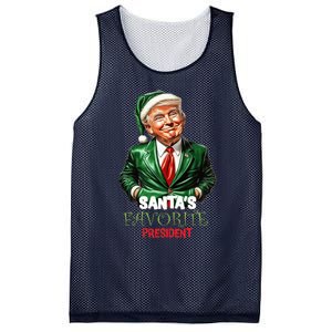 Santas Favorite President Funny Trump Happy Christmas Day Mesh Reversible Basketball Jersey Tank