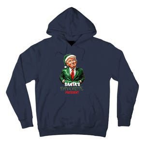 Santas Favorite President Funny Trump Happy Christmas Day Tall Hoodie